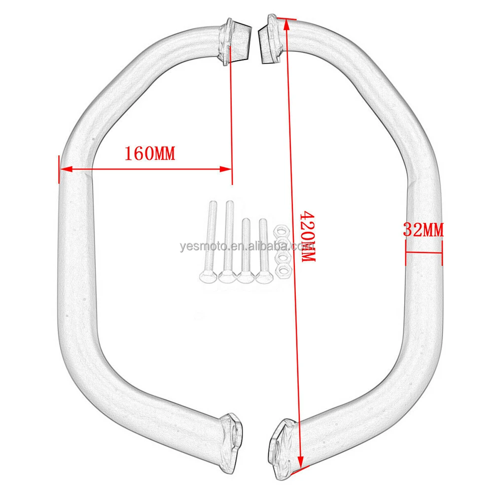 High Quality Motorcycle Crash Bar Engine Guard Bumper Protection Set for Suzuki Boulevard M109R 2007-18