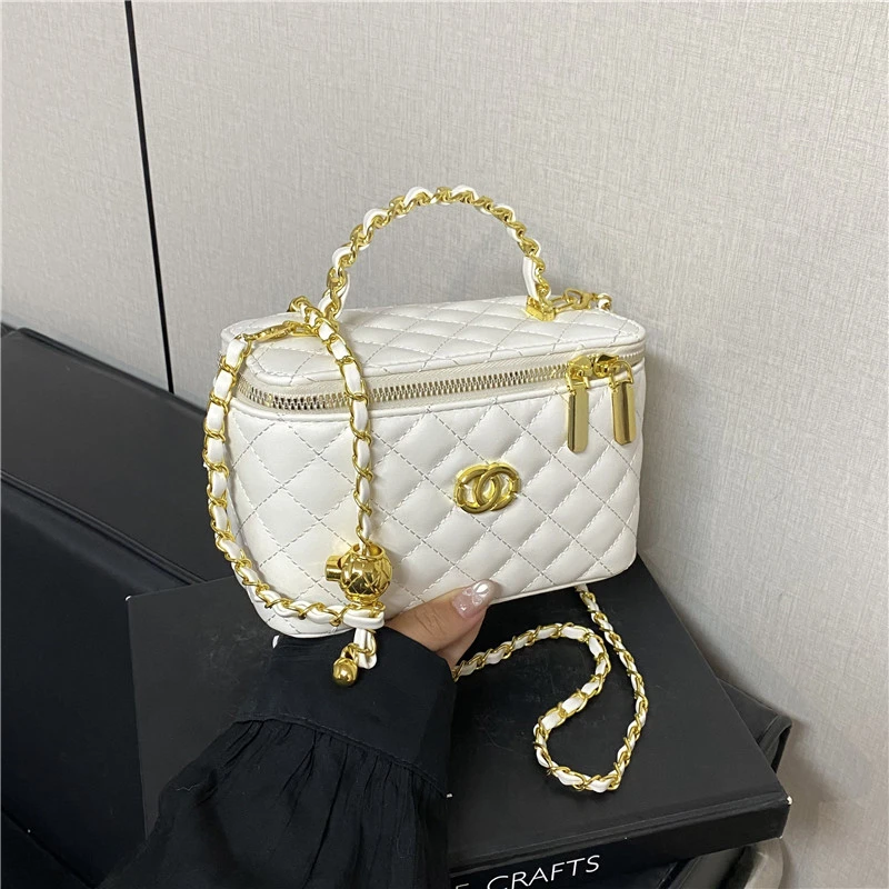 Bolso de mano a la moda para mujer, bolsos de cuero espaciosos, bolso de hombro para mujer, marca de lujo, diseño elegante clásico Popular