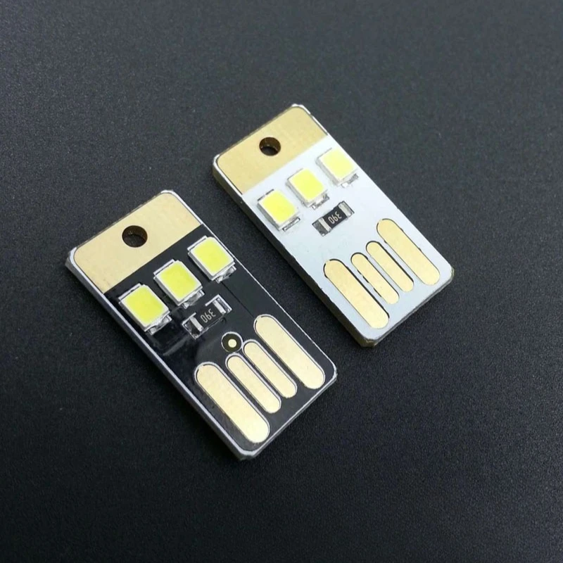 20pcs Mini USB LED Light Ultra Thin Portable Camping Light Baby Night Light for Desk Tent Reading