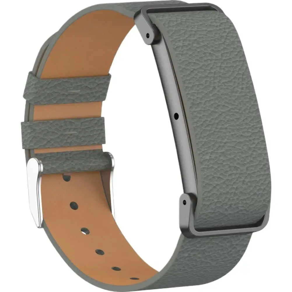 Leder-Uhrenarmband für Google Fitbit Air, Metallrahmen-Ersatzarmband für Google Sport-Uhrenarmband-Zubehör – Detail 5