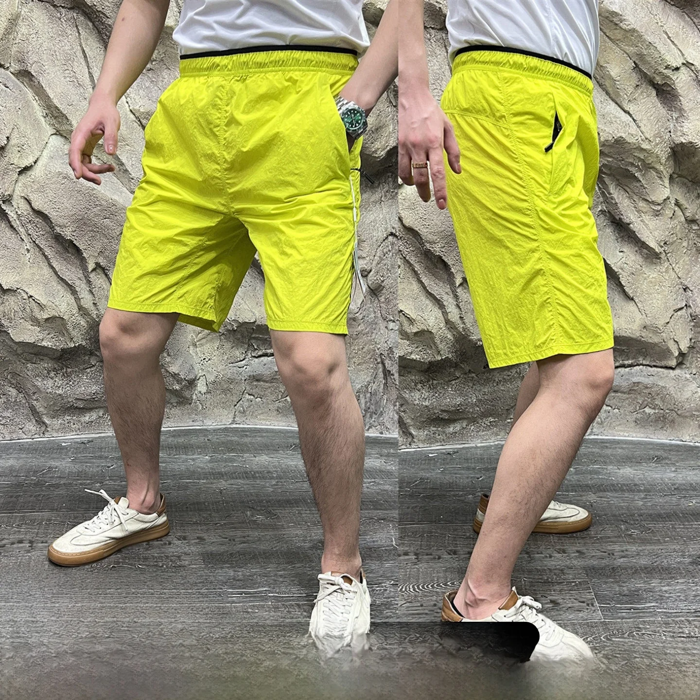 

3D-шорты для активного отдыха, быстросохнущие, дышащие, молодежные, летние, парные, серия Dopamine Color, прямого кроя, длиной до колена, повседневные