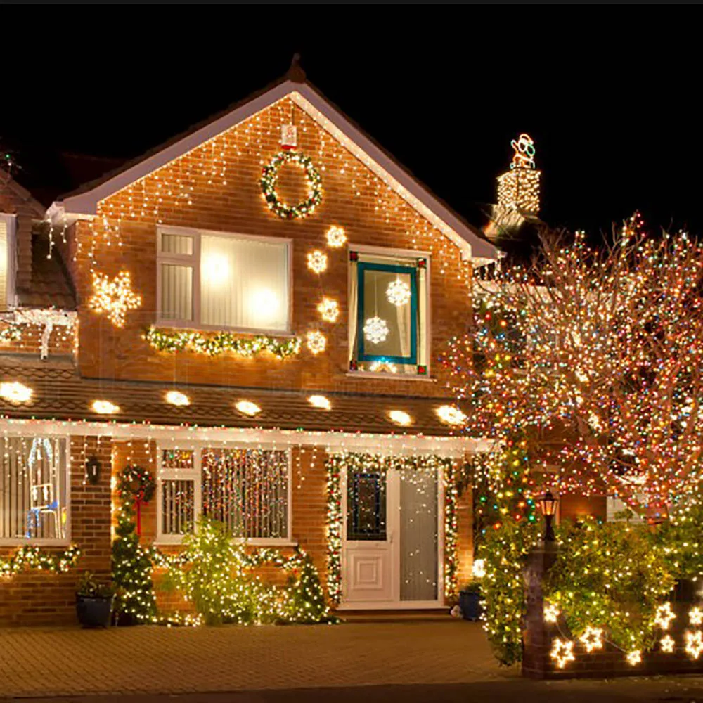 Kerstverlichting 5M 10M 20M 30M 50M 100M Led String Sprookjesachtig Licht 8 Modi Kerstverlichting Voor Huwelijksfeest Vakantielichten