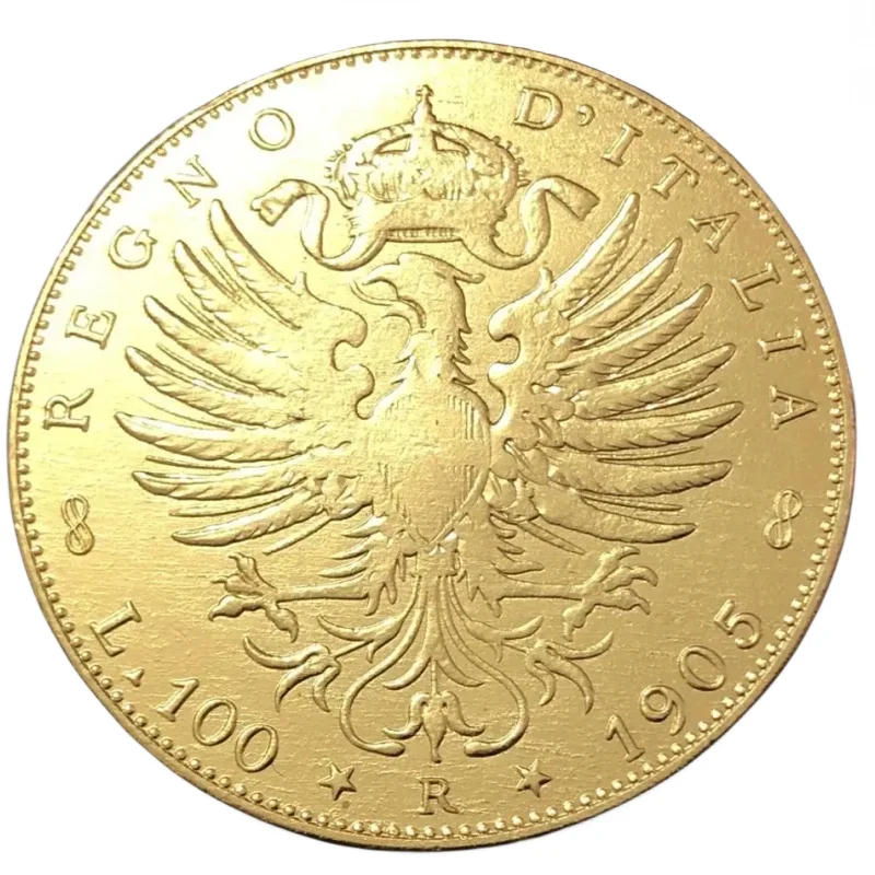 

1905 Itlay 100 Lire Gold Copy Coin