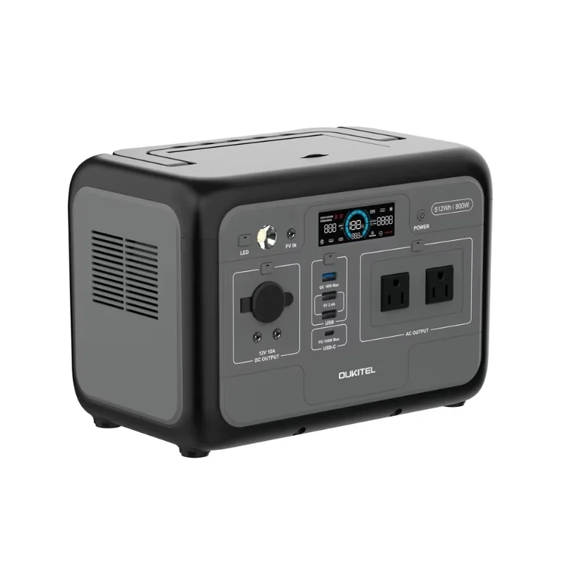 

800W 512Wh Portable Mobile Power Station For Outdoor Camping Home Emergency Backup Energy Storage Pure Sine Wave Lithium Battery