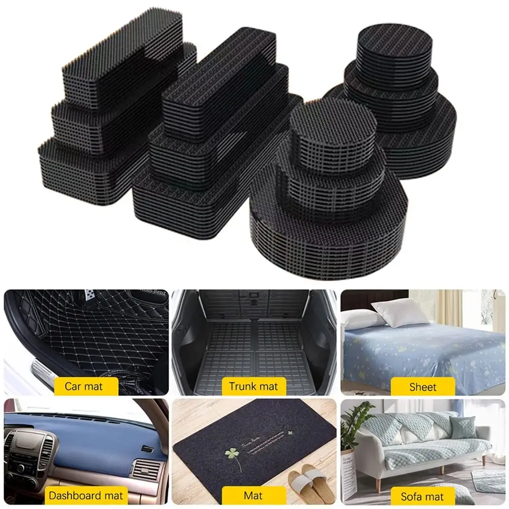 10 pezzi accessori per auto nastro per moquette per auto multifunzione forte autoadesivo fissaggio gancio Gripper Pad adesivi per fissaggio tappetino universale