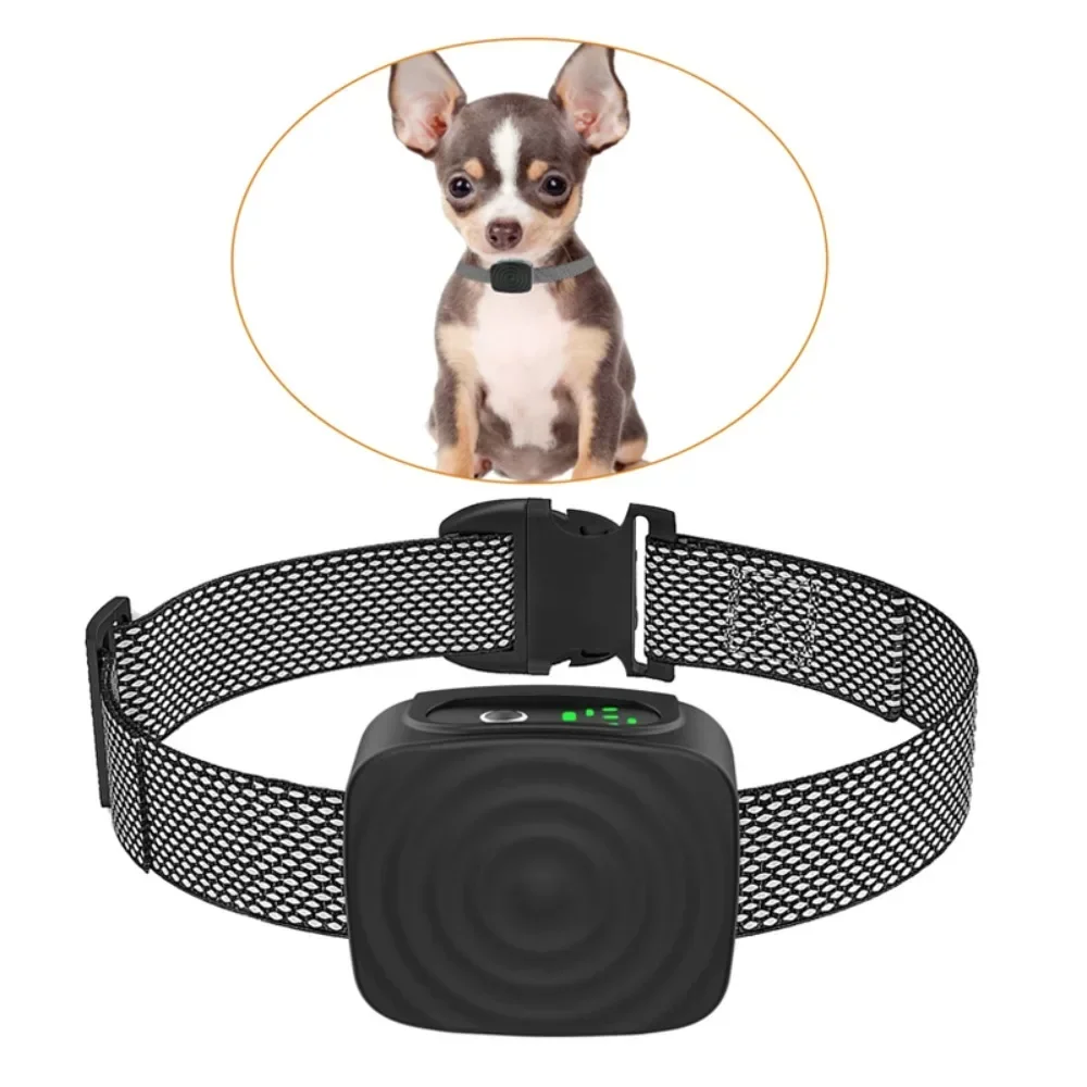 Dispositivo antiladridos para perros, Collar de entrenamiento eléctrico inteligente ultrasónico USB para perros, suministros de Collar impermeables con vibración para perros