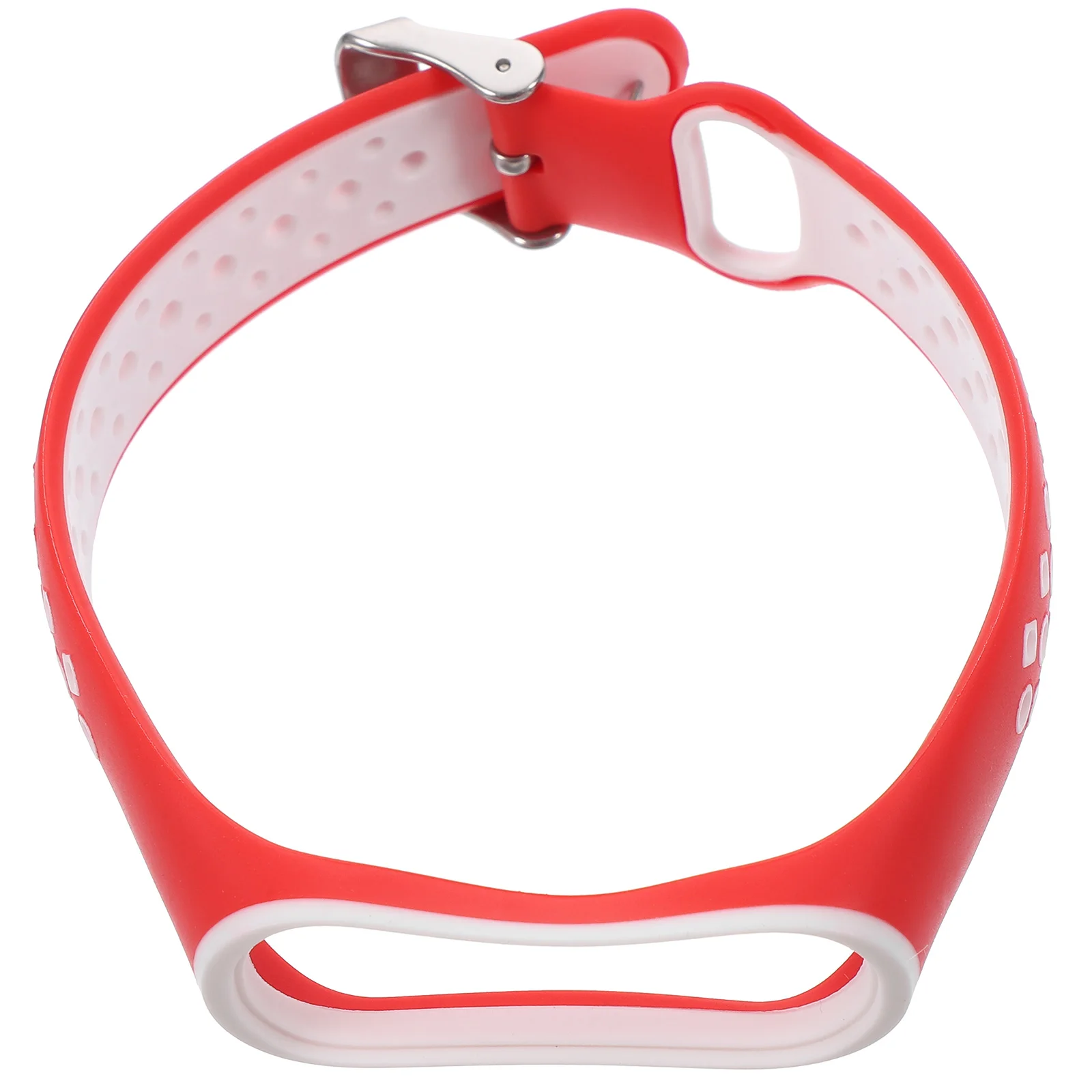 

Silicone Watch Bands Replacement Straps Soft Two-Tone Wristbands Adjustable Unisex Watch Accessories For Daily Wedding Birthday