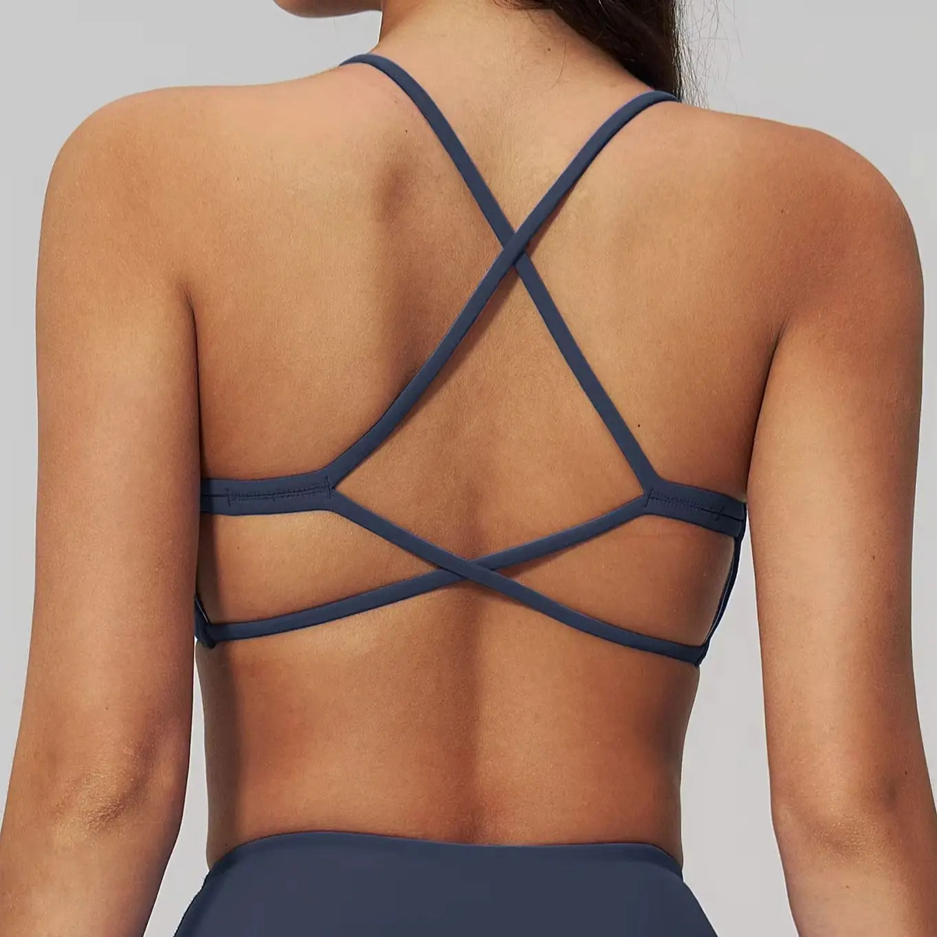 Ningyu Yoga Underwear Cross Back Beauty Sports Bra Women's Breathable Fitness Bra Yoga Vest Sports Top Female Workout Underwear image 3