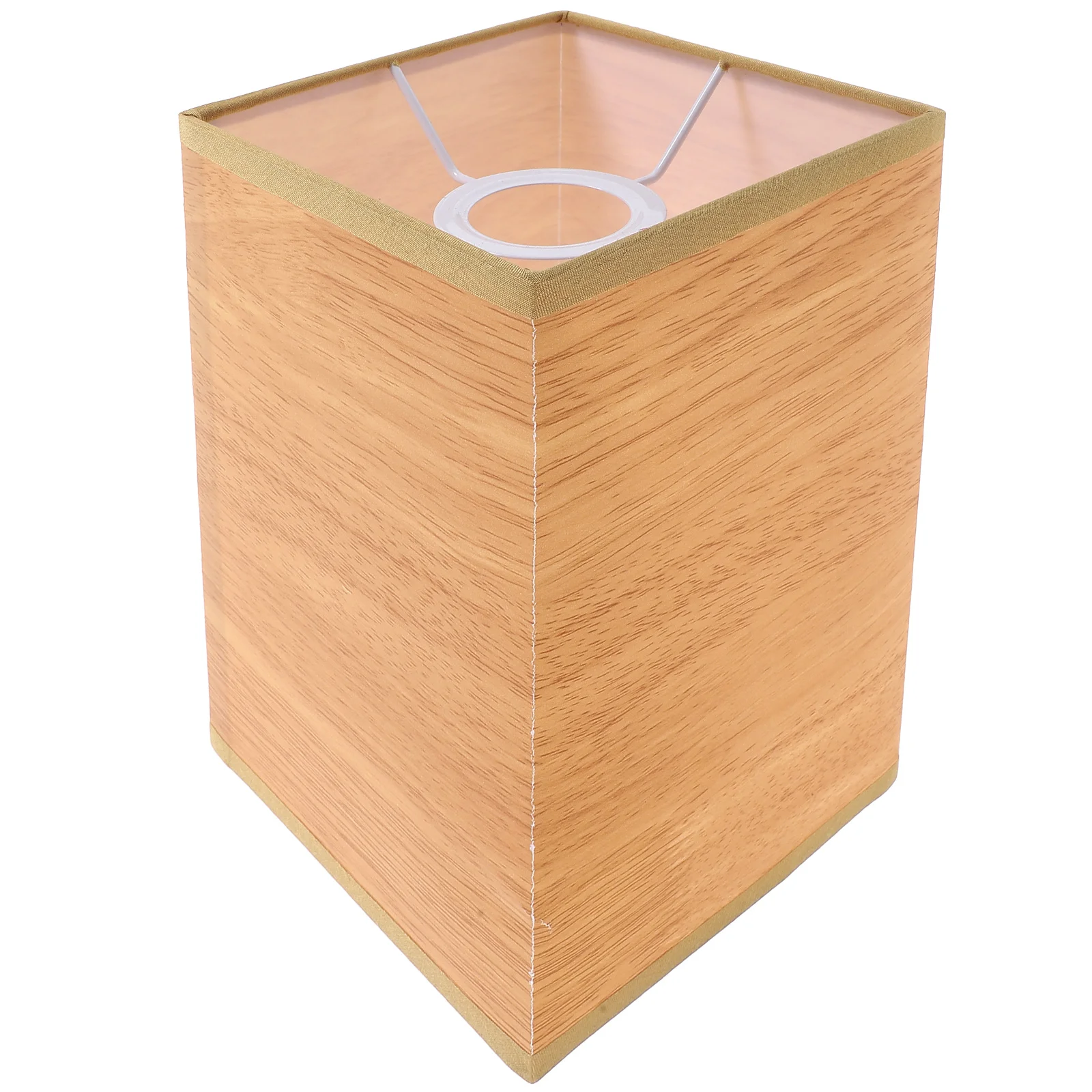 

Square Linen Lampshade Fabric Table Lamp Wall Shade Small Universal Light Cover Practical Tree Pattern Bedroom Living Room Decor