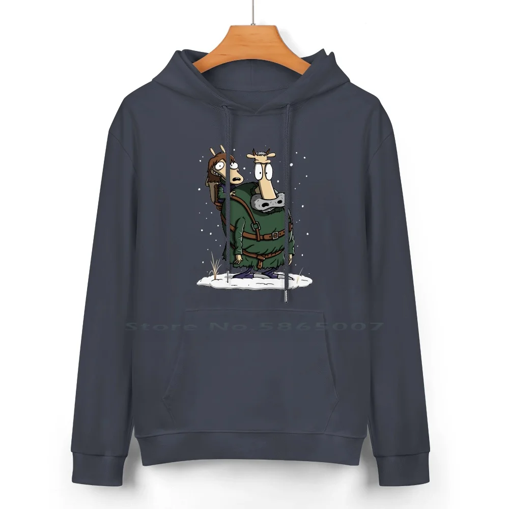 Bran's Modern Life Pure Cotton Hoodie Sweater 24 Colors Rockos Modern Life Bran Hodor Cartoon Mashup Parody Geek Nerd Book