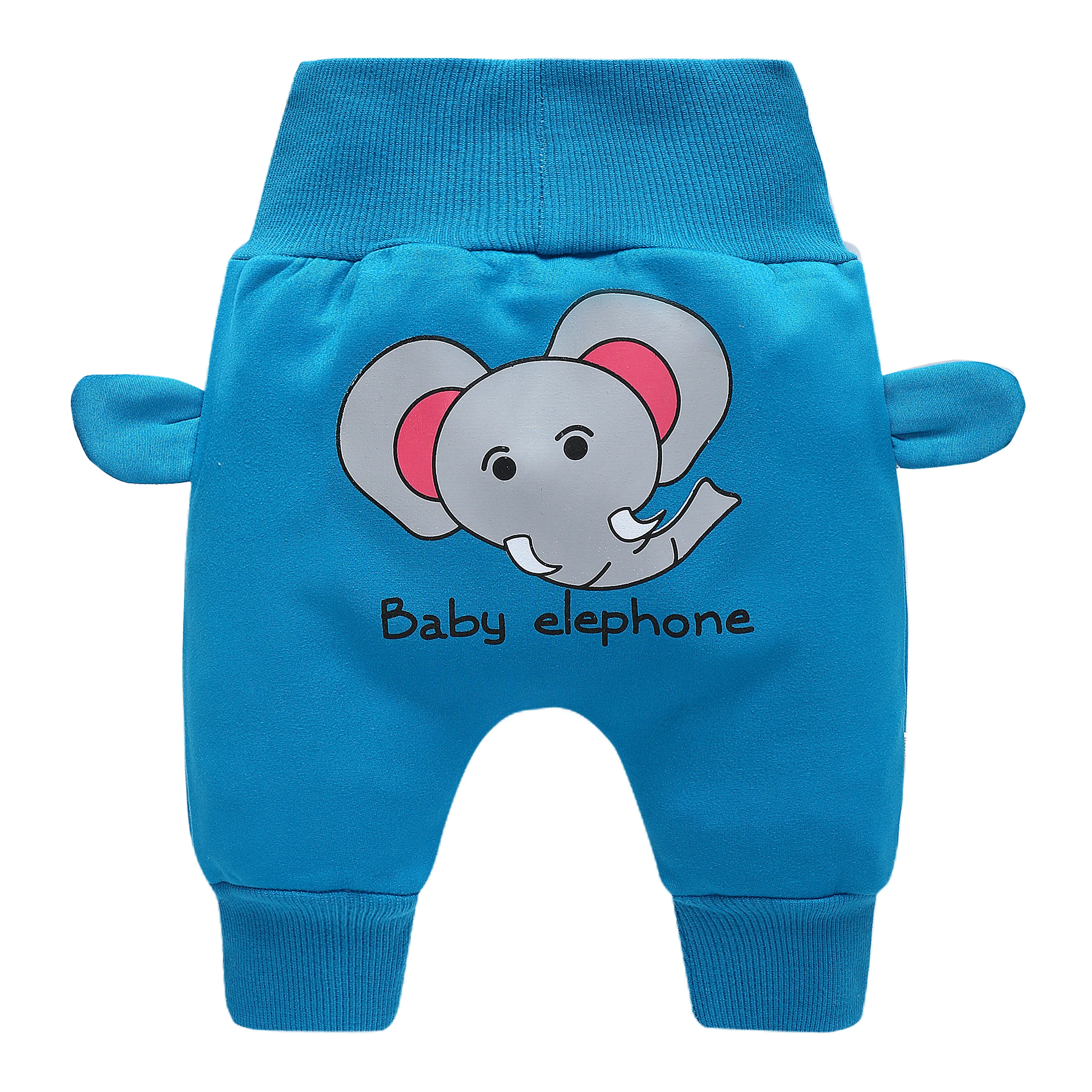 0-4 years old spring and autumn new baby pants double fleece thickened warm PP pants high-waisted belly pants children\'s casual