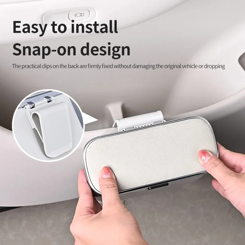 Multifunctional Car Trash Can with Lid Button Waterproof Hanging Storage Bin for Wet Dry Use Auto Interior Organizer Box