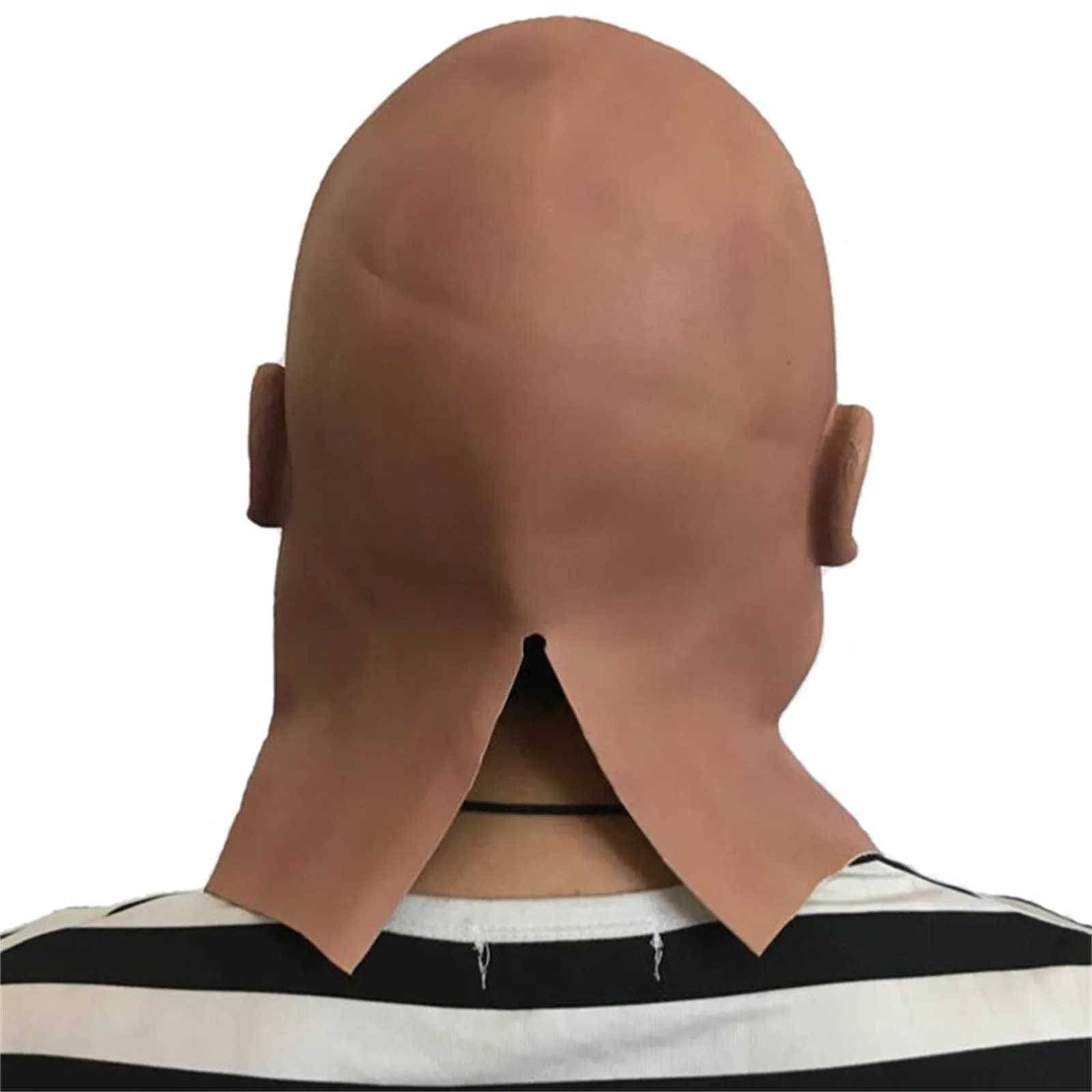 Máscara enrugada careca unisex para festa de Halloween, Old Men Cosplay, Horror Head, Engraçado Latex Chapelaria, Carnaval de Halloween