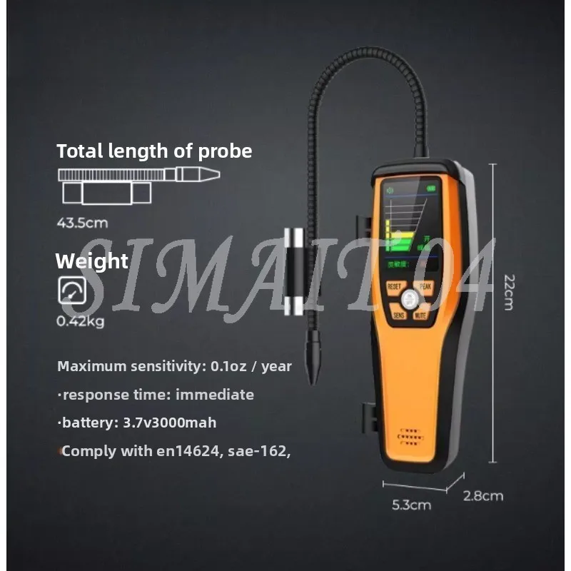ILD-200 Infrared Leak Detector, Refrigeration Maintenance Halogen Refrigerant Snow Leak Detector