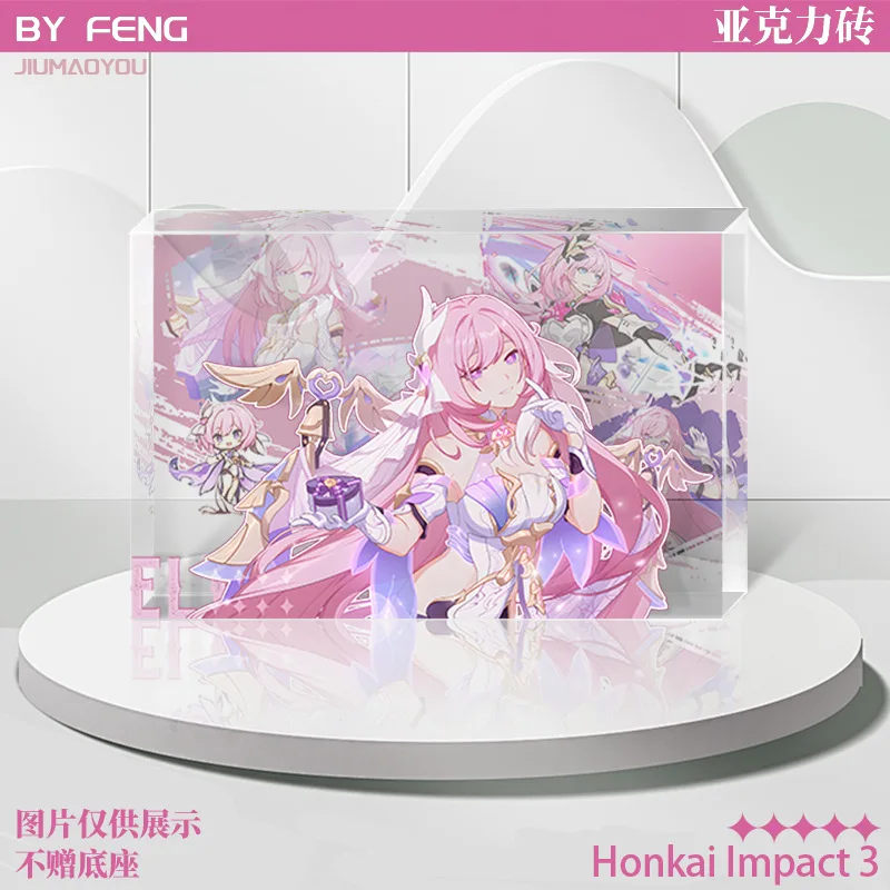 Honkai Impact 3 Game Figures Bronya Zaychik Kiana Kaslana Transparent Acrylic Brick Stand Fan Player Collection Cosplay Ornament - view 3