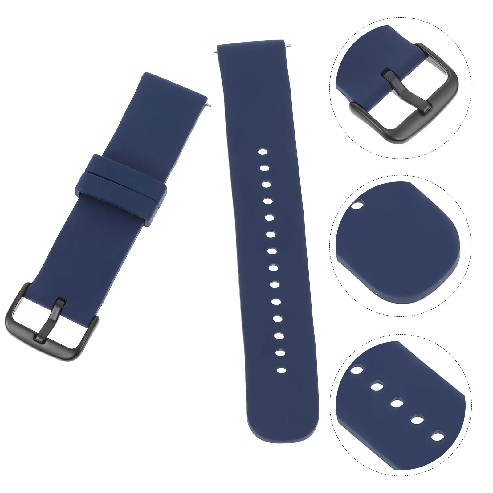 

1pc Silicone Watch Strap Band Replacement Sports Durable Comfortable Universal Wristband All Occasions Waterproof