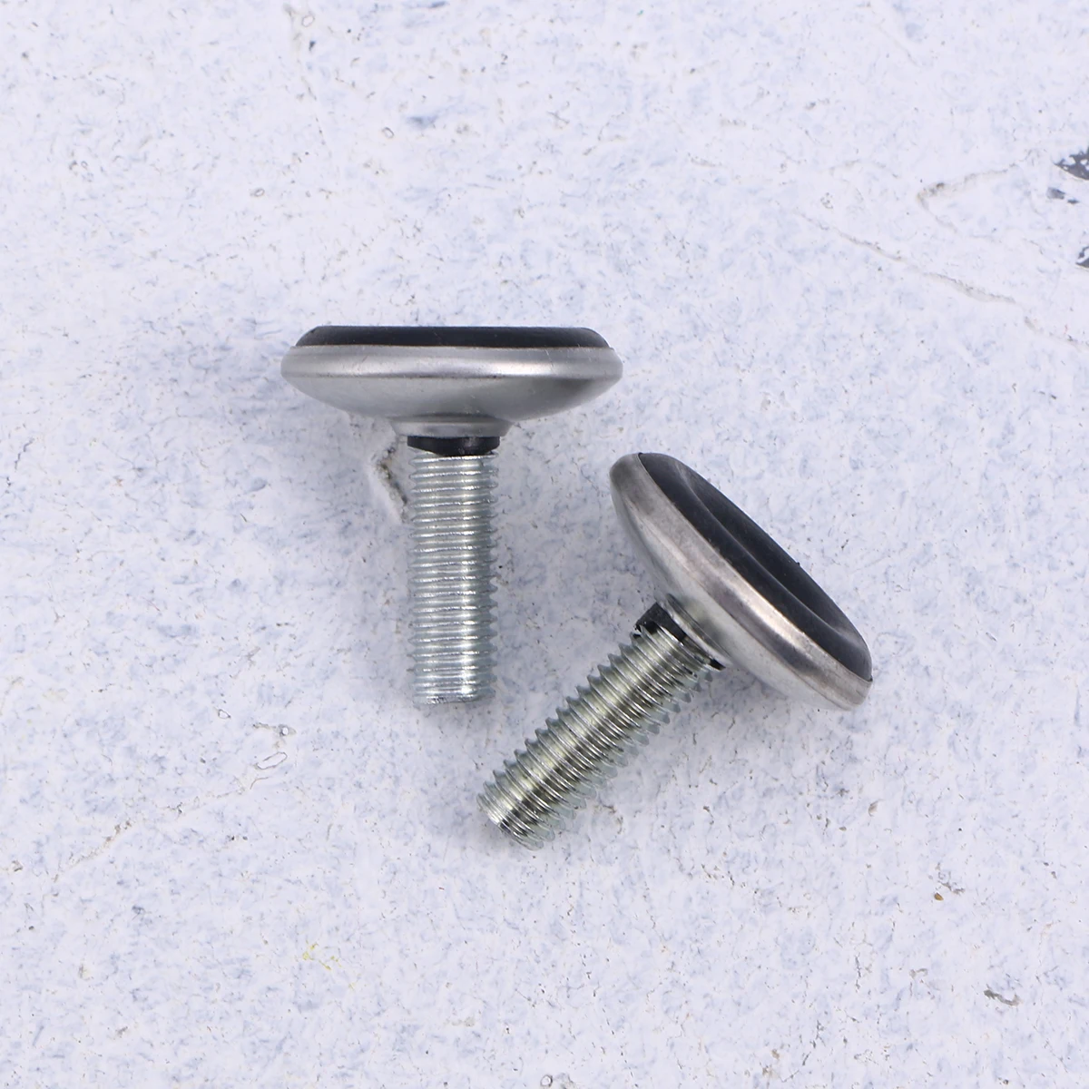 

12Pcs Adjustable Furniture Leveler Nut Heavy Duty M8x25mm Black Screws for Cabinet Chair Table Bookshelf Durable Wear Resistant