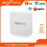 Tuya Zigbee 3,0 Hub de enlace puente inalámbrico para hogar inteligente aplicación remota dispositivo de automatización de Control funciona con Alexa Google