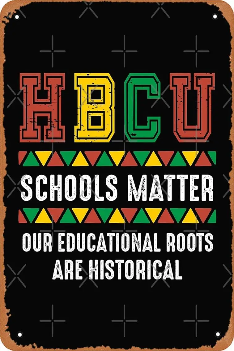 1p,HBCU Schools Matter Dashiki Poster Metal Tin Sign Vintage  Inch