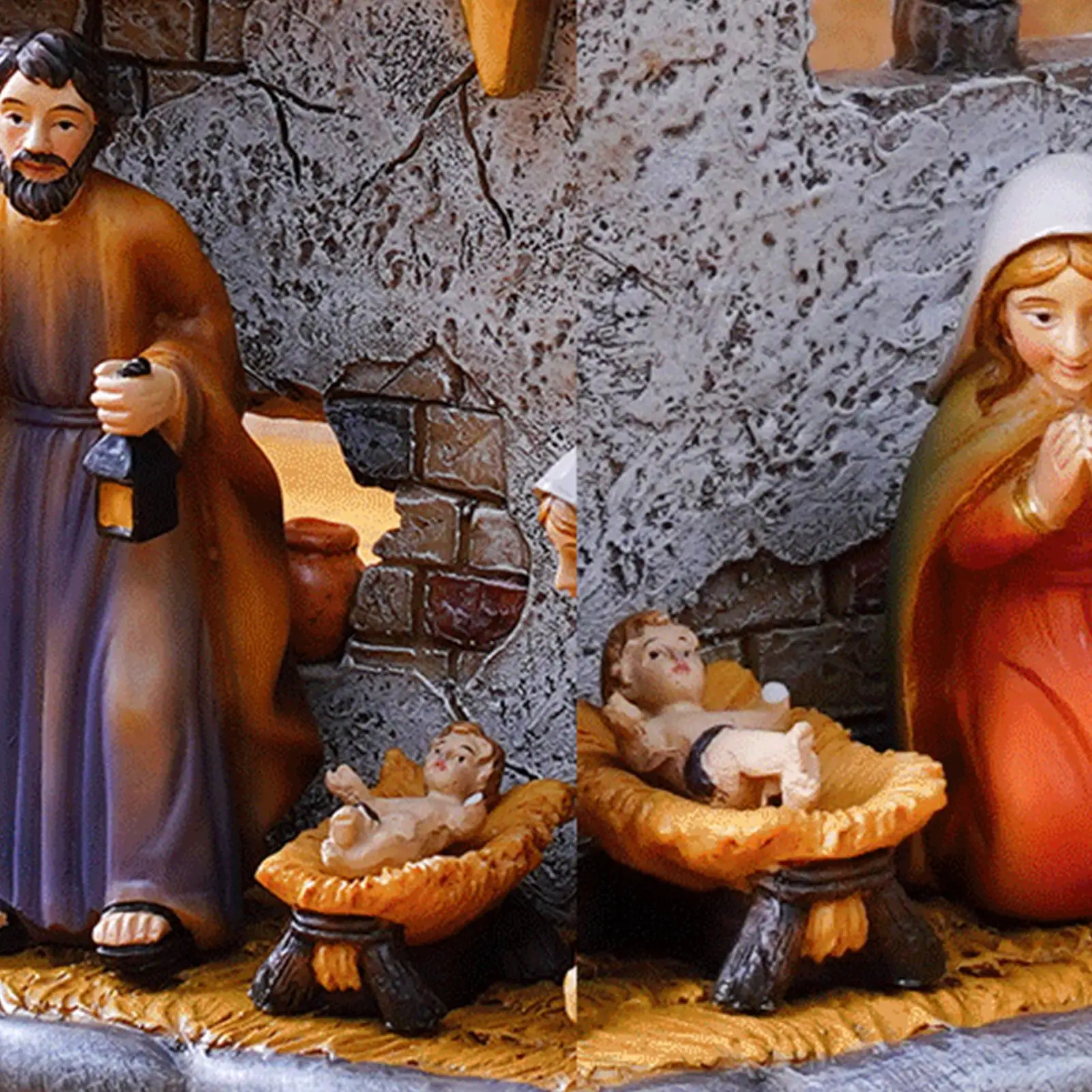 Christmas Nativity Holy Family Nativity Set Desk Decor Christmas Decorations Miniature Figurines For Indoor Outdoor Office Table