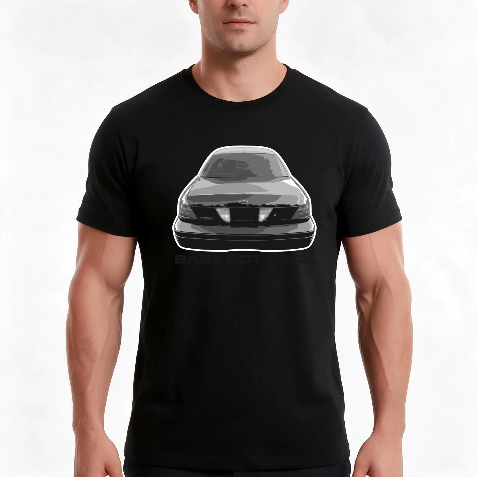 Crown Victoria Baby Got Back Light Colors T-Shirt Summer Casual Cotton Tee Oversized Streetwear Tops Vintage Graphic Print
