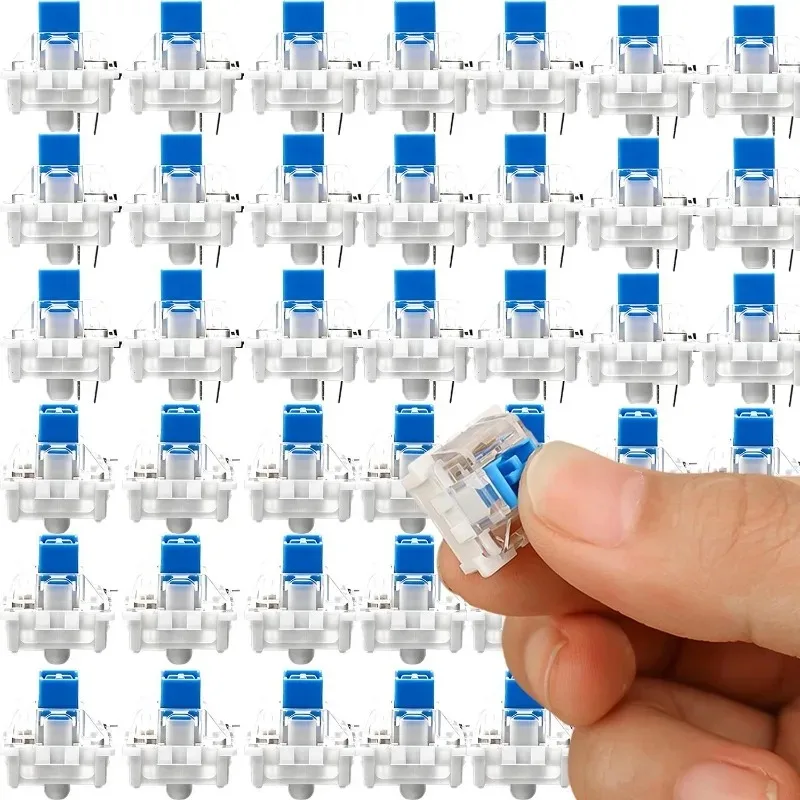 New Keyboard Keycap Keychain Dustproof Blue Push-button Replacement Parts Decompression Button DIY Keyring Accessories