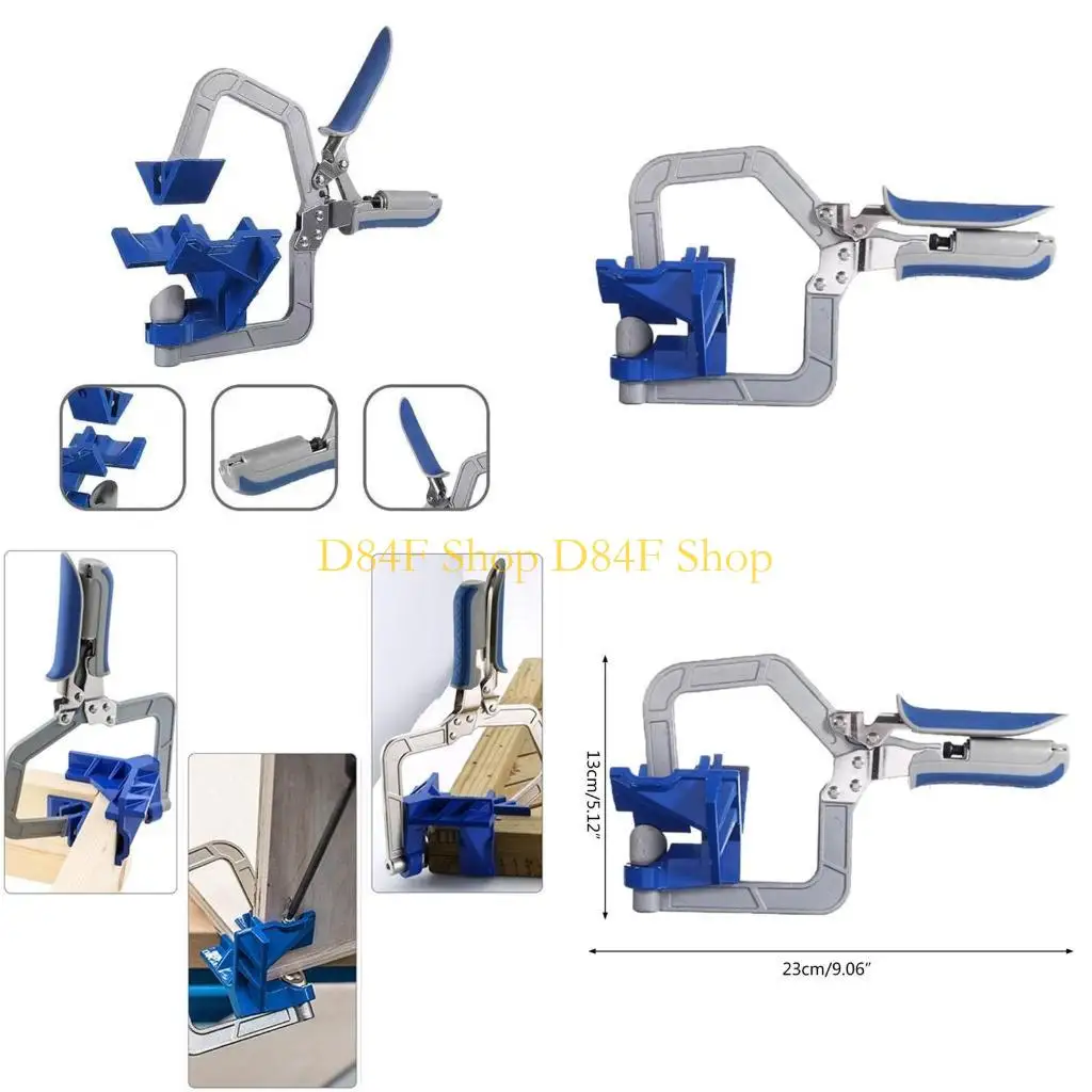 

D84F 90° Corner Clamp for Engineering Welding Carpenter Photo Framing Wear-resistant