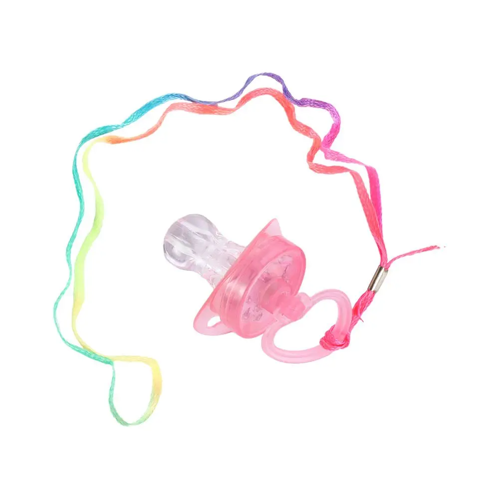 Flashing Whistles Whistle Necklace Party Toys Whistle Pacifier LED Pacifier Whistle Nipple Whistle Flashing Pacifier Whistle