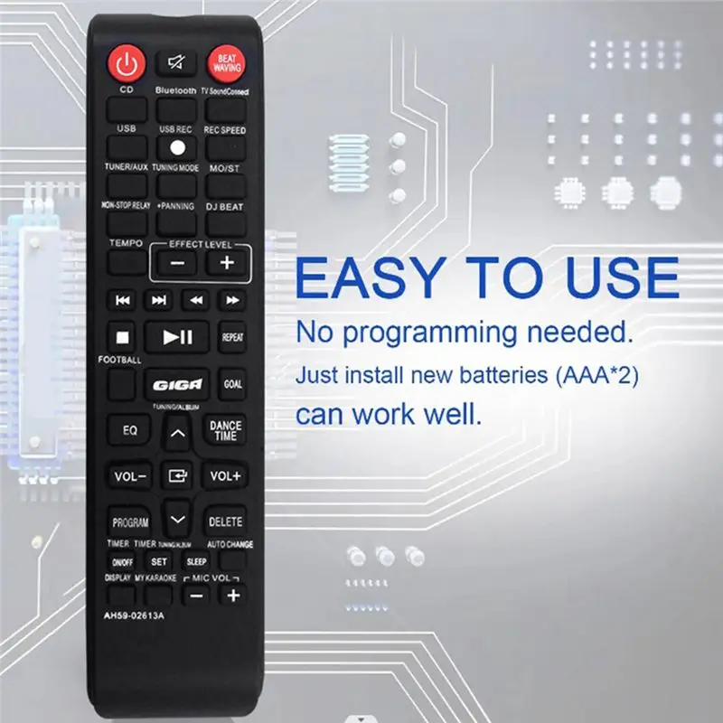Y47A AH59-02613A Remote Control for Premium HI-FI Component MX-HS6000 MX-HS8500 MX-HS7000/for ZA Replacement