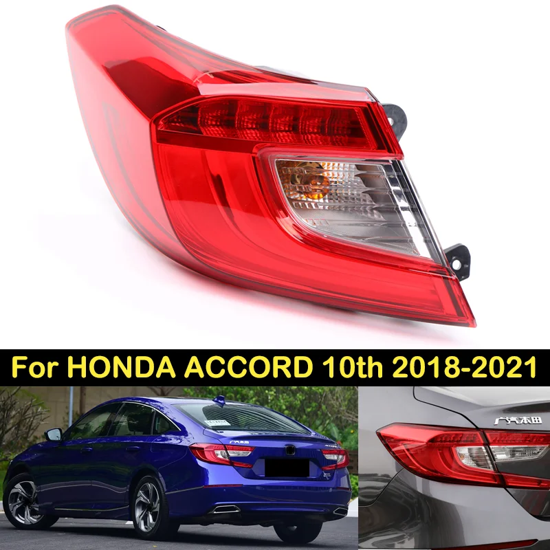 DECHO Taillight For HONDA ACCORD 10th 2018 2019 2020 2021 Brake Light Rear bumper Taillights taillamps tail light tail lamp