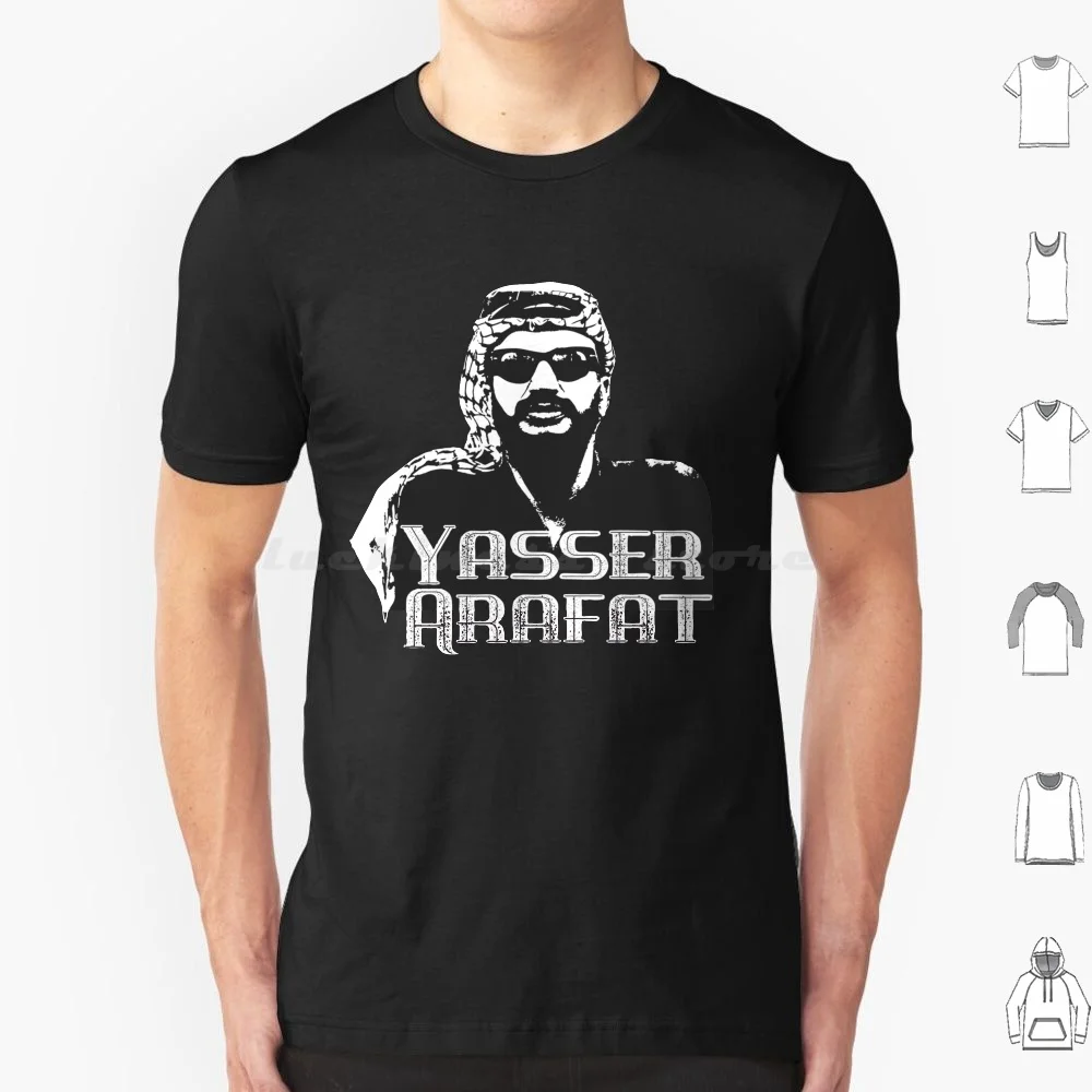 Yasser Arafat T Shirt Big Size 100% Cotton Yasser Arafat Yasser Arafat Palestine General Palestinian Leader Abdel Rahman Raouf