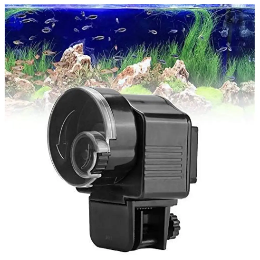 Reusable Timer Control Automatic Fish Feeder Reusable Design Compact Size Fish Food Dispenser Timer Feeding Tool Fish Tank