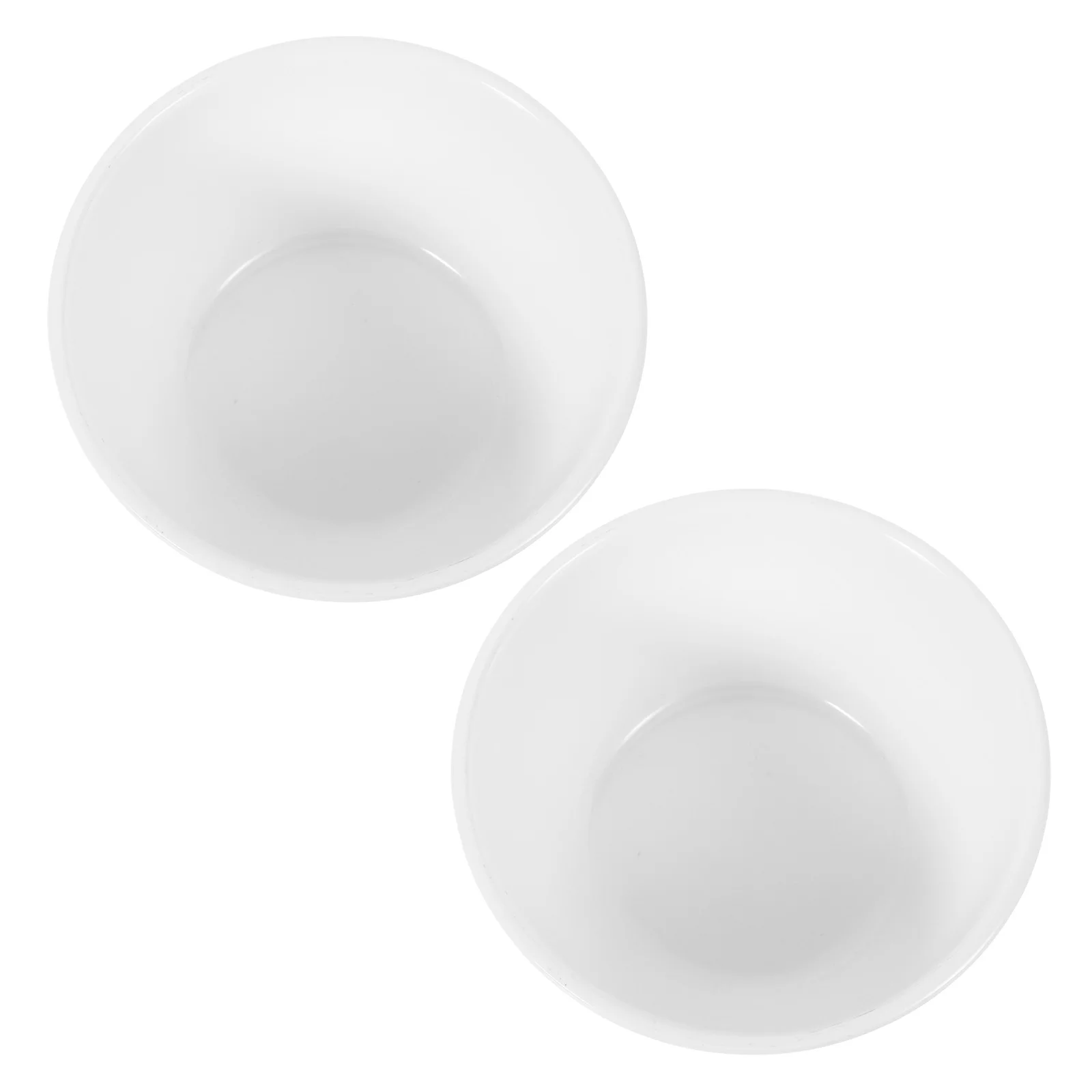 

2pcs Melamine Rice Soup Bowls Reusable Kitchen Dinnerware Small Plates for Noodle Salad Ramen Practical Food Serving