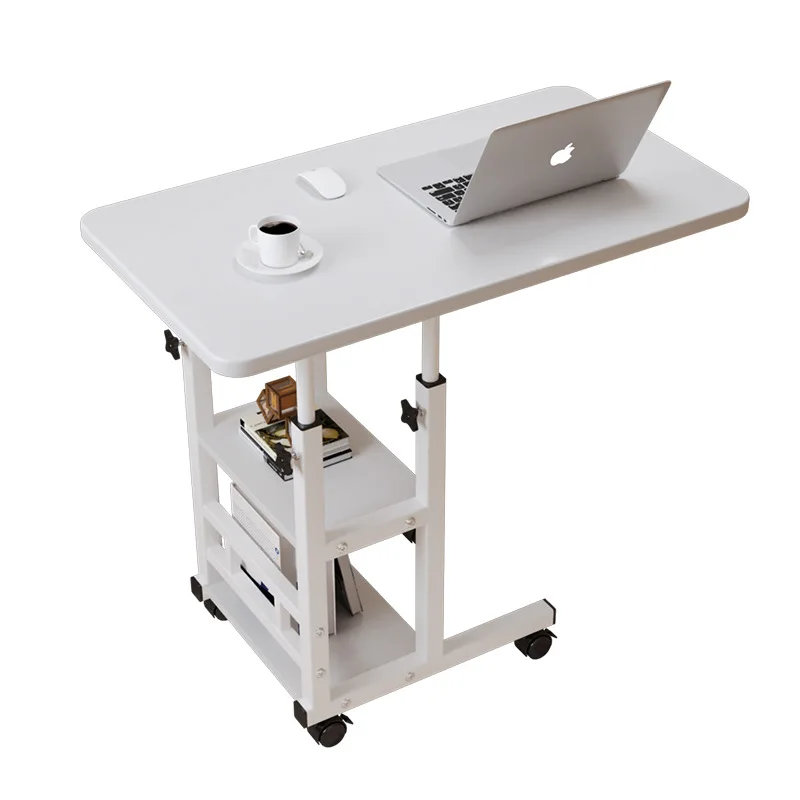 Mobile Lifting Bedside Table Laptop Computer Standing Desk Bedroom Home Student Desk Bed Table Laptop Table  높이조절 사이드 이동식 테이블