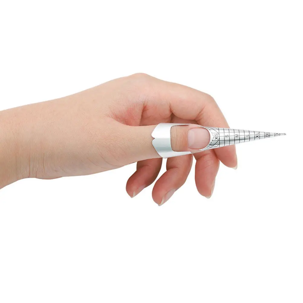 

Professional Aluminum Foil Fish-Shaped Nail Art Form Sticker Nail Extension Guide Quick DIY Manicure Supply Manicure Tools