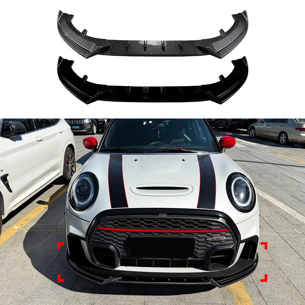 Front Diffuser Lip Front Side Splitters Car Bumper Lip Diffuser Spoiler Splitter for Mini Cooper JCW Mini One F55 F56 F57