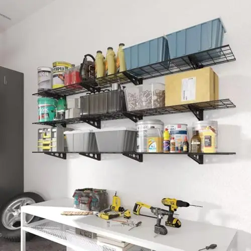 Heavy Duty Adjustable Garage Wall Shelf System