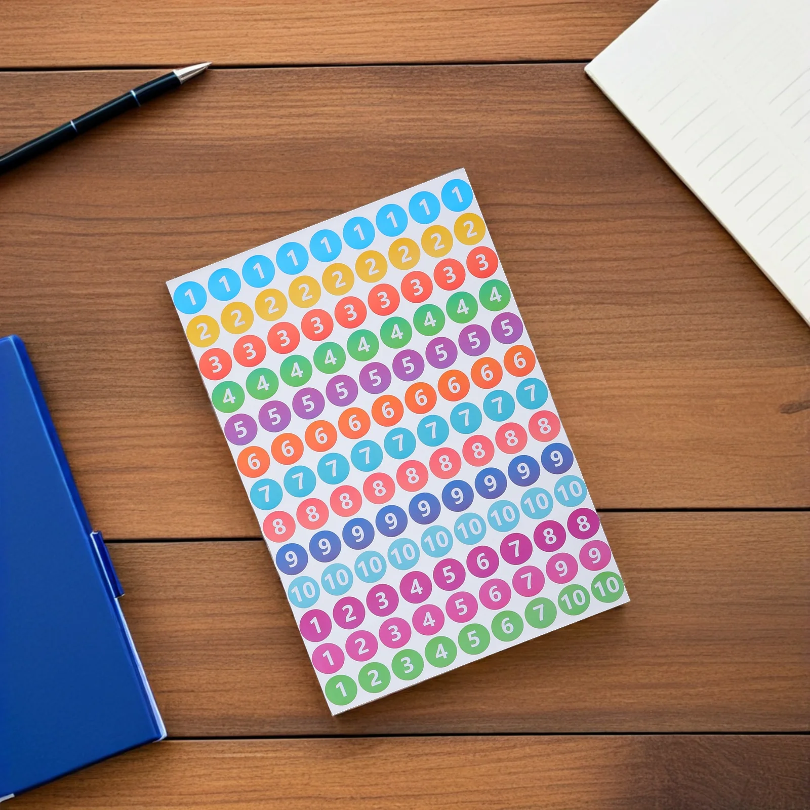 

Round Number Stickers 1-10 Self Adhesive Inventory Labels For Classroom Office Moving Printable Circle Sticker Paper