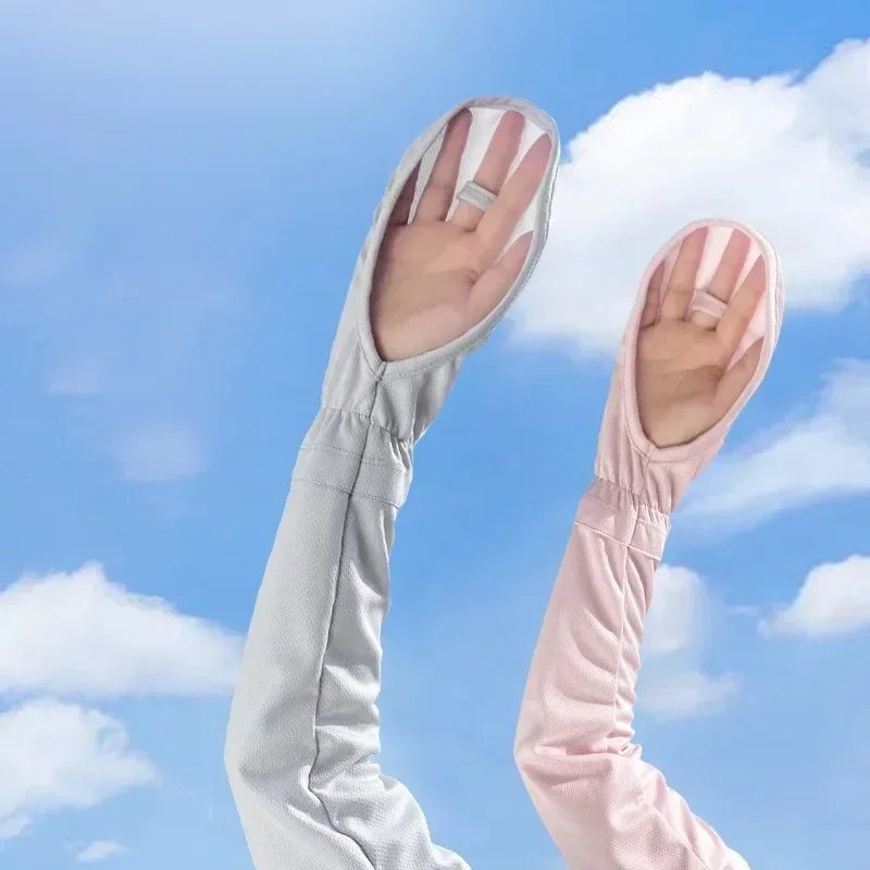 

Ice Anti-sunburn Sleeve Summer UV Solar Arm Sleeves Women's Driving Sun Protection Long Sleeve Anti-UV Cycling Sleeves Loose