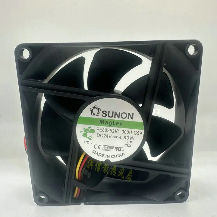 

SUNON PE80252V1-000U-G99 DC 24V 4.80W 80x80x25mm 3-Wire Cooling Fan