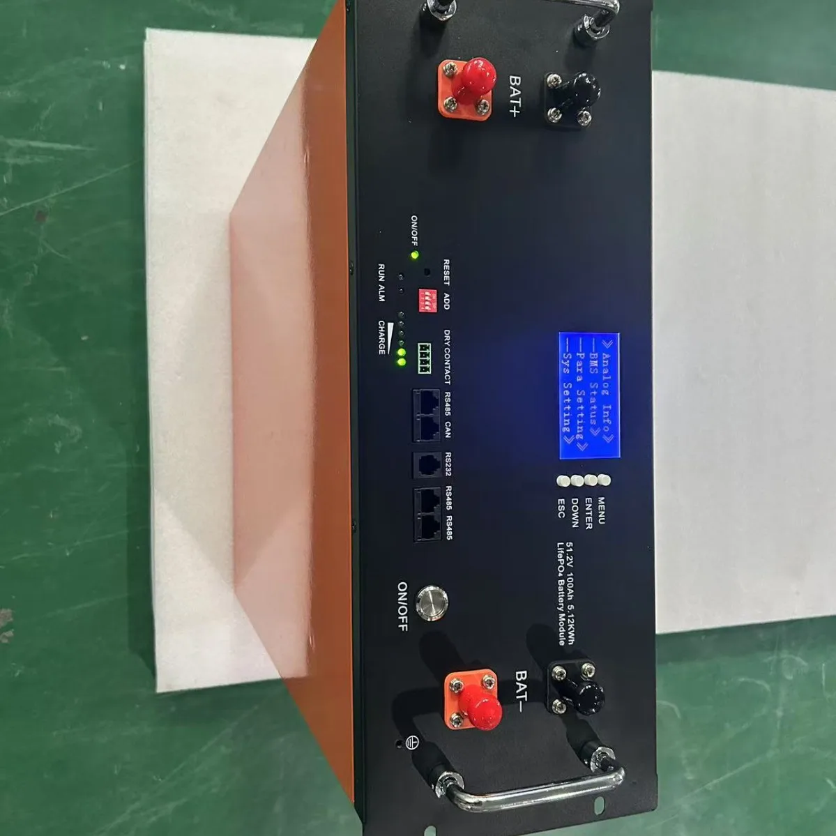 Lithium Iron Phosphate Battery 51.2V100AH Rack Type Energy Storage Battery 48V Photovoltaic Energy Storage Battery