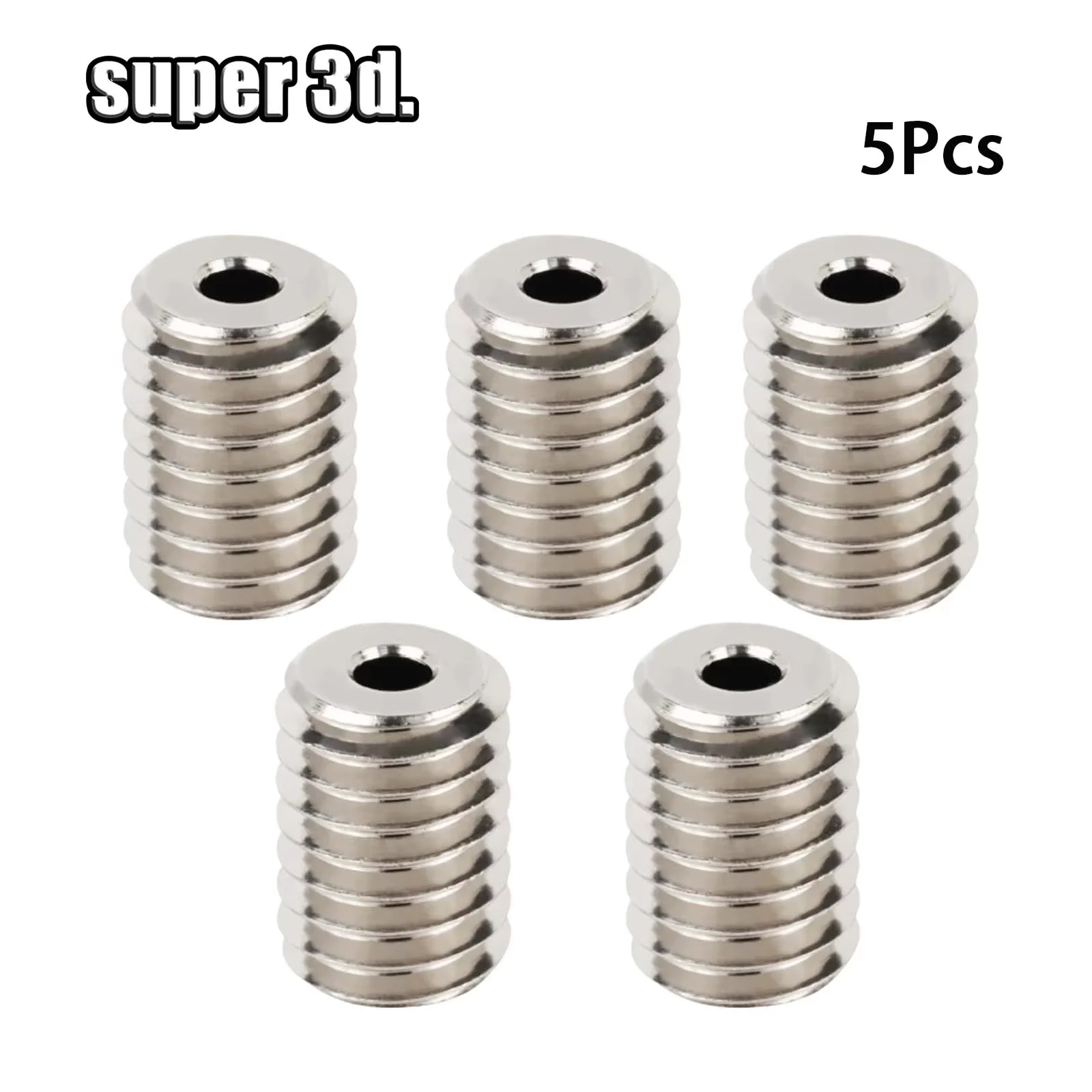

1/3/5Pcs V6 Copper Volcano Adapters High Flow Nozzle Volcano Heater Block to V6 Nozzle Hotend 3D Printer Accessories Adapter