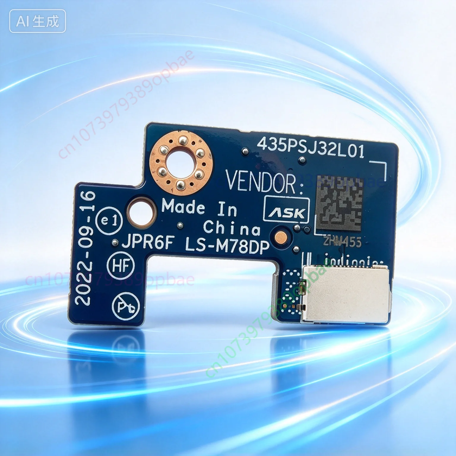 Replacement for HP Omen 16-WF Audio Power On Sensor Board LS-M78DP