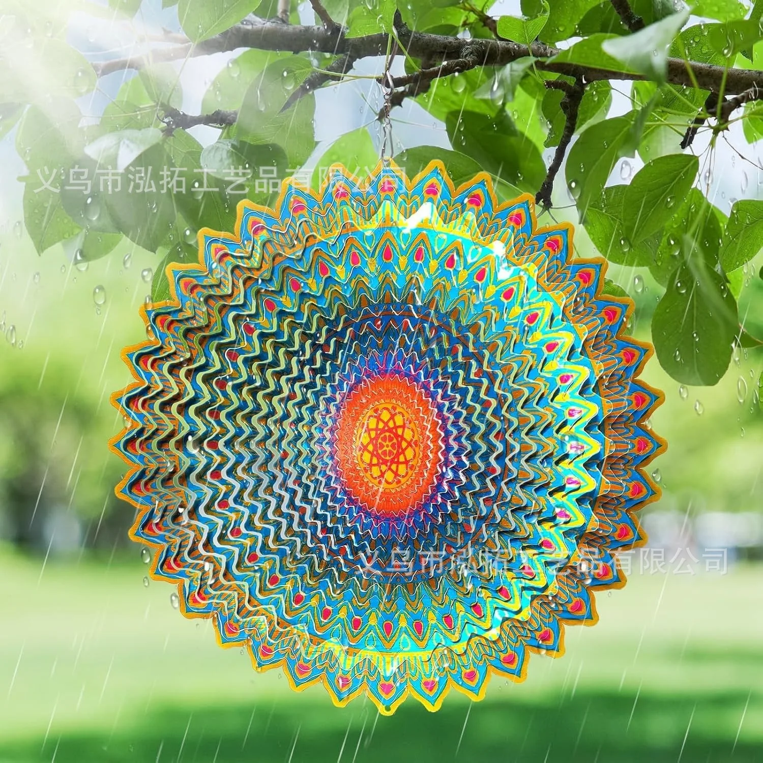 Cross‑border New Arrival Goolyrusim Wind Spinner Mandala Jasmine Creative Dreamy Wind Chime