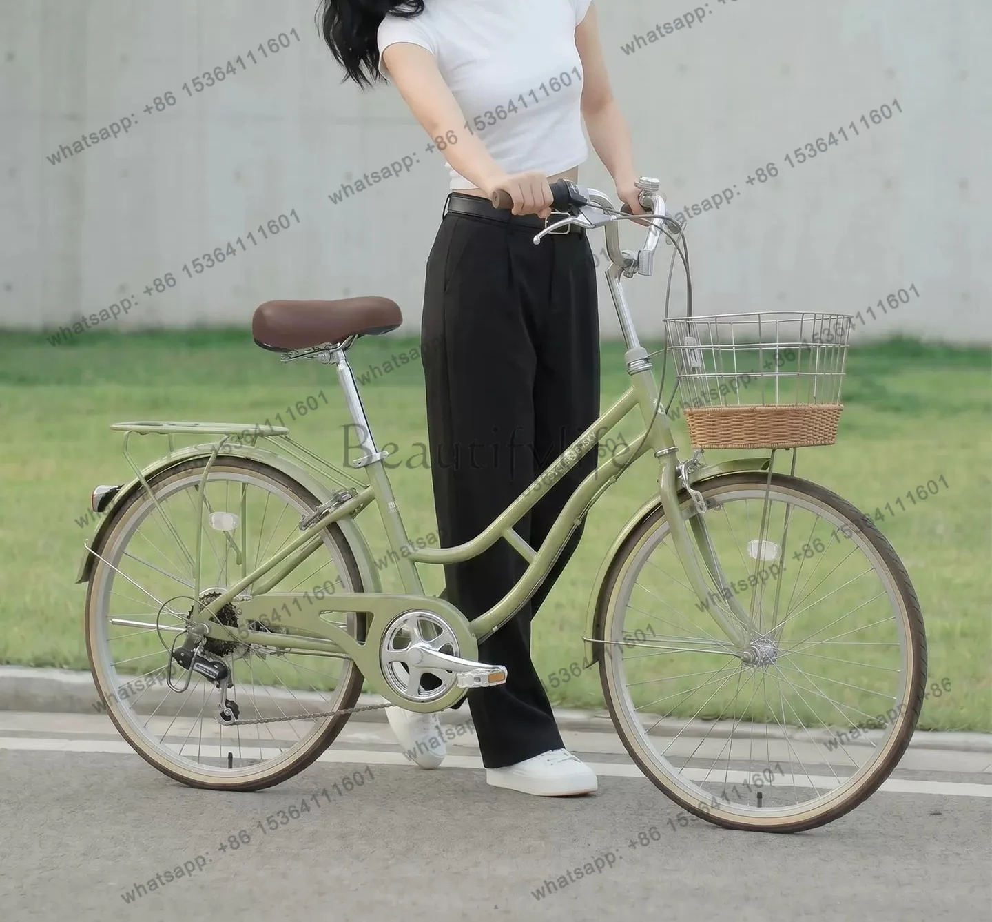 LS aluminum alloy women's light bicycle commuter new labor-saving retro 2026 new