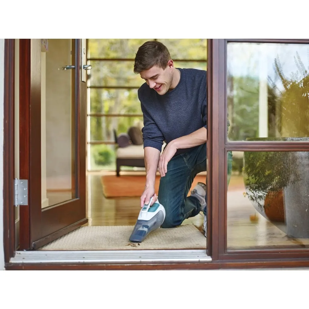 Беспроводной ручной пылесос, домашний и автомобильный пылесос, экономия места и доступна для вашего пылесоса с помощью настенного зарядного устройства.