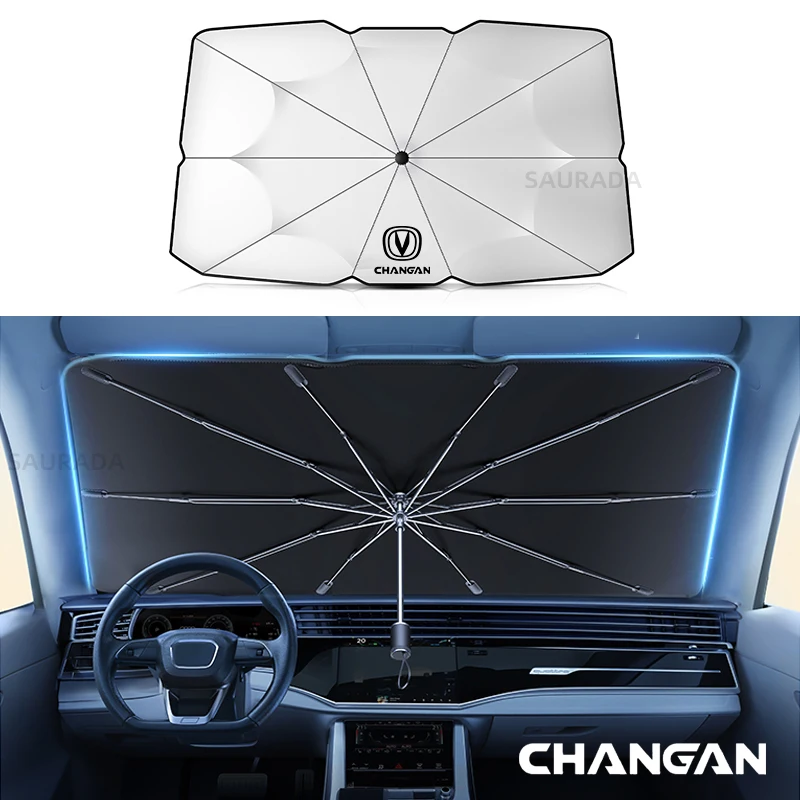 Car Front Windshield Umbrella, Sunshade, Front Shading, For Changan CS35 55PLUS CS75PLUS Eado UNI-T UNI-K 2023, Car Accessories