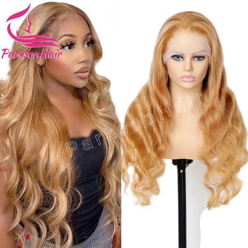 

Honey Blonde Body Wave Human Hair Wigs 13x4 13x6 Lace Frontal Wigs Brazilian Pre Plucked 613 Colored Lace Front Wig For Women