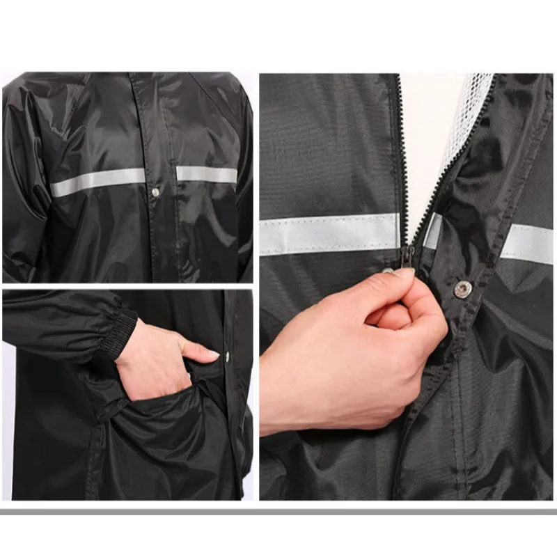 Chubasquero y pantalones para la lluvia, traje de cuerpo completo para prevención de lluvia, bicicleta eléctrica, motocicleta, impermeable dividido