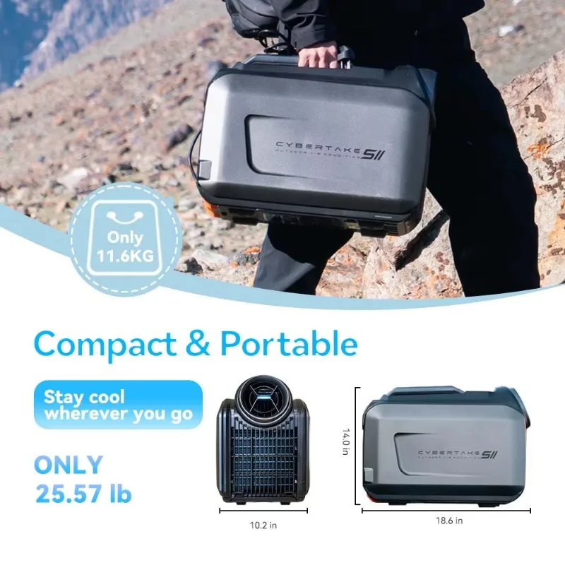S2 Pro Heating&Cooling Inverter Mobile Air Conditioner Portable Outdoor Camping Car Tent Cooling & Heating Integrated